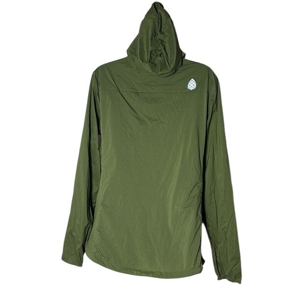 Stio women’s large second light wind shell green zip front windbreaker jacket - Picture 6 of 9